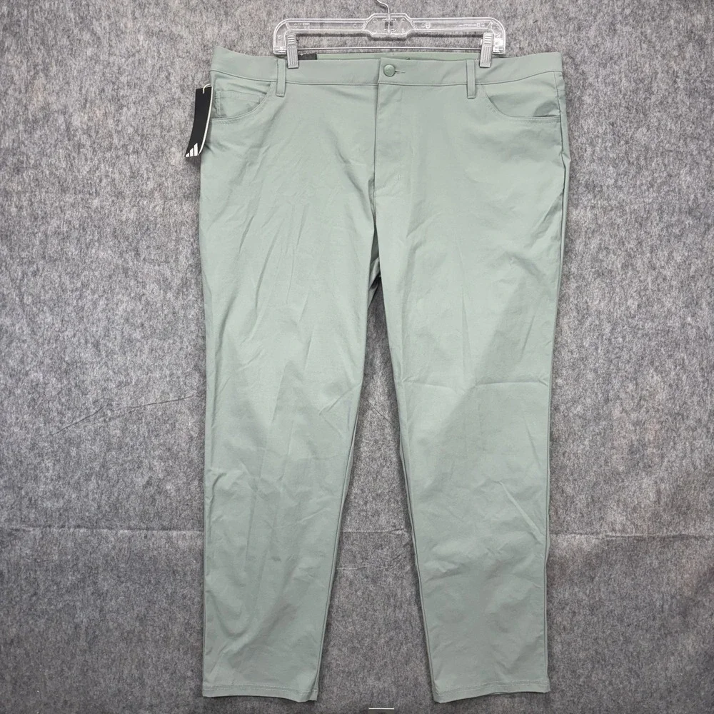 Adidas Ultimate 365 5 Pocket Pants Men's 40‎ x 30 Green Golf Chino Stretch New